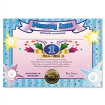 One Year Old Boy Award Certificates