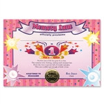 One Year Old Girl Award Certificates