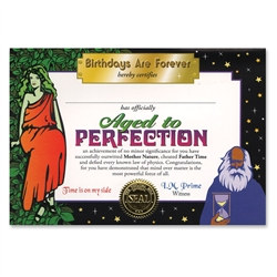 Aged To Perfection Award Certificates