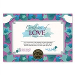 Certificate Of Love Award Certificates