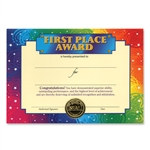 First Place Award Certificates