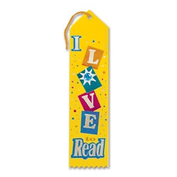 I Love To Read Jeweled Ribbon