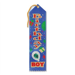 Blue Birthday Boy Jeweled Ribbon