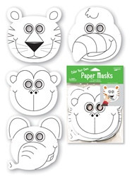 Jungle Buddies Color-Your-Own Paper Masks