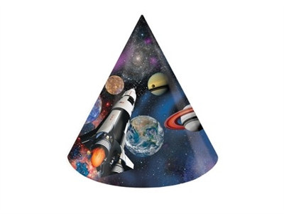 Space Party Hats (8/pkg)