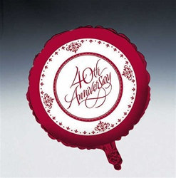 40th Anniversary Mylar Balloon