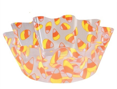 Candy Corn Plastic Bowl