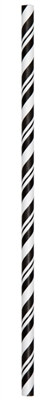 Black Striped Straws (24/pkg)
