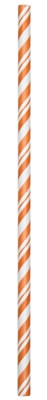 Orange Striped Straws (24/pkg)