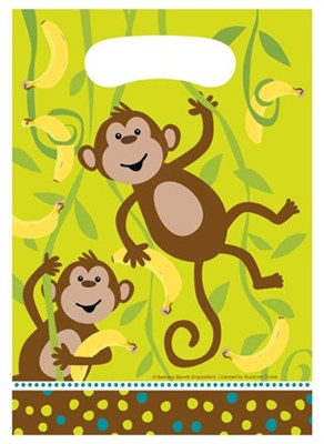 Monkey Party Loot Bags (8/pkg)