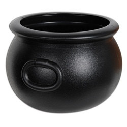 Black Plastic Cauldron