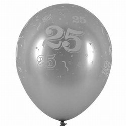 25th Anniversary Latex Balloon
