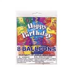 Everyone deserves to feel extra special on their birthday. These cheerful Happy Birthday Balloons will bring a smile to everyone's face.