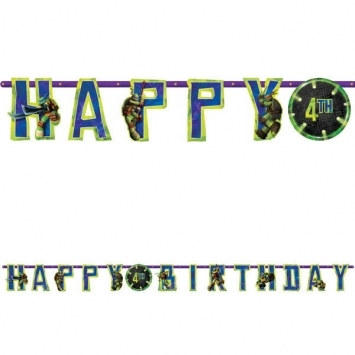 Teenage Mutant Ninja Turtles Birthday Banner