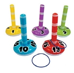 The classic Inflatable Ring Toss Game is fun for all ages. Inflate each numbered target, and then players toss the included rings to see who can accumulate the most points. Each set includes 5 targets and 5 rings.  No returns.