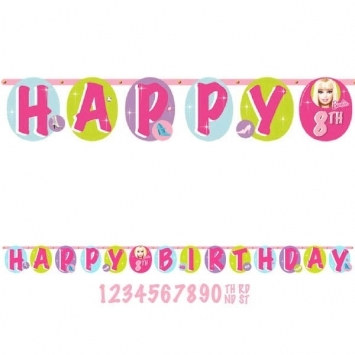 Barbie Birthday Banner