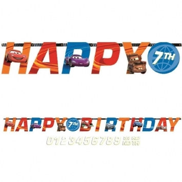 Cars Birthday Banner