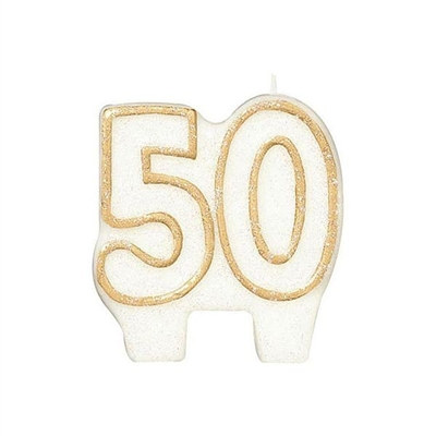 50th Anniversary Candle