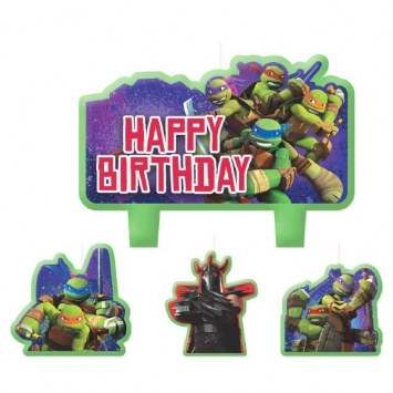 Teenage Mutant Ninja Turtles Birthday Candle Set (4/pkg)