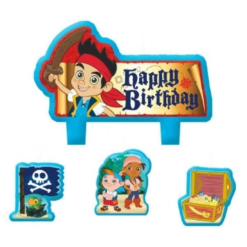 Jake and the Neverland Pirates Candle Set (4/pkg)