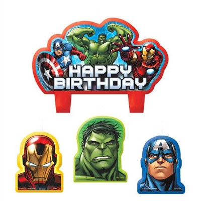 Avengers Birthday Candle Set (4/pkg)