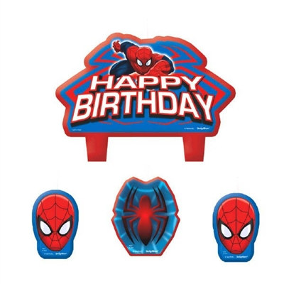 Spider-Man Candle Set (4/pkg)