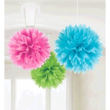 Multicolor Fluffy Tissue Decoration