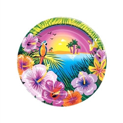 Luau Party Dessert Plates (8/pkg)