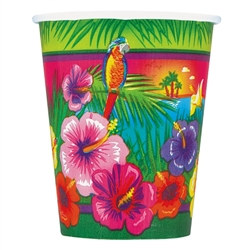 Luau Party Hot/Cold Cups (8/pkg)