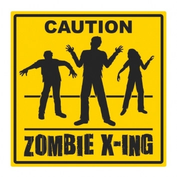Zombie Crossing Cutout