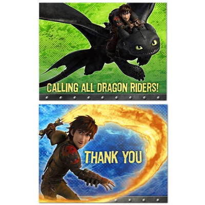 How to Train Your Dragon Invitations