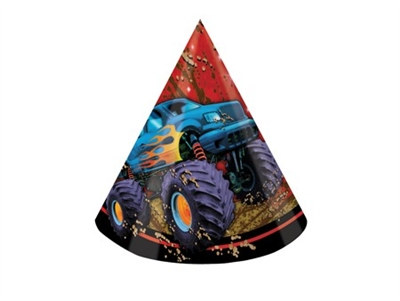 Monster Truck Party Hats (8/pkg)