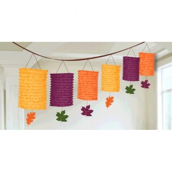 Fall Paper Lantern Garland