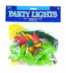 Luau Party Lights, 14ft String with 10 Lights