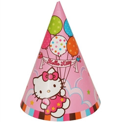 Hello Kitty Party Hats (8/pkg)