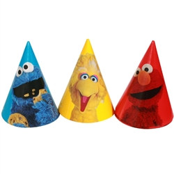 Sesame Street Party Hats (8/pkg)