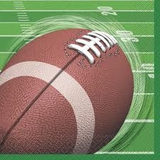 Football Spiral Lunch Napkins (16/pkg)