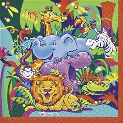 Smiling Safari Lunch Napkins (16/pkg)