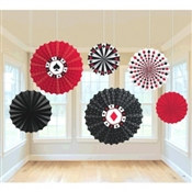 Casino Tissue Fans (6/pkg)