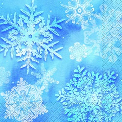 Snowflakes Beverage Napkins (16/pkg)