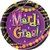 Mardi Gras Beads Dessert Plates (8/pkg)