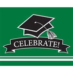 These green graduation invitations will co-ordinate with the graduate's school colors. 25 invitations with color matching envelopes are included in each package. Invitations measure 4 x 6