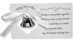 Silver Wedding Bell on a Card (50/pkg)