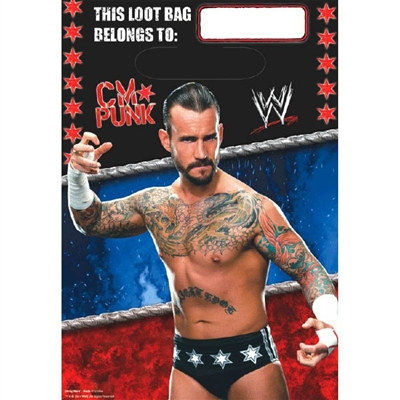 WWE Loot Bags (8/pkg)