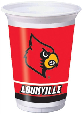 University of Louisville Plastic Cups (8/pkg)