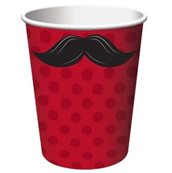 Mustache Madness Hot/Cold Cups (8/pkg)