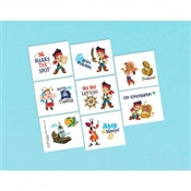 Jake and the Neverland Pirates Tattoos (16/pkg)