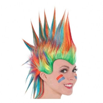 Rainbow Mohawk Wig