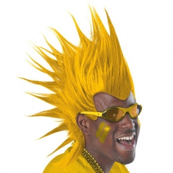 Yellow Mohawk Wig