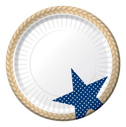 Patriotic Picnic Dessert Plates